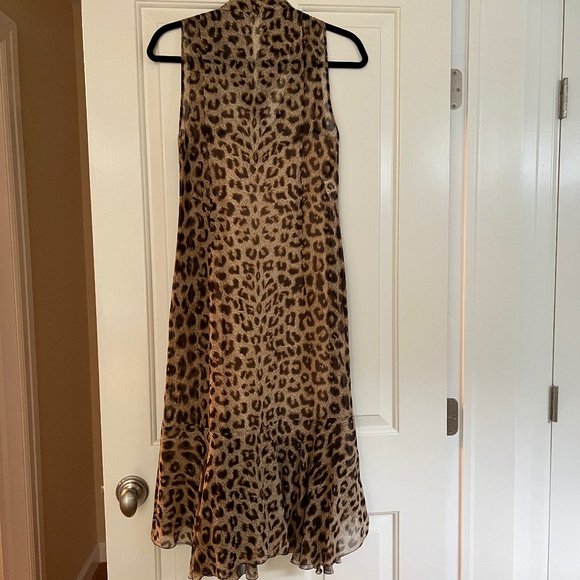 Moschino Animal Print Silk Dress - Picture 3 of 12
